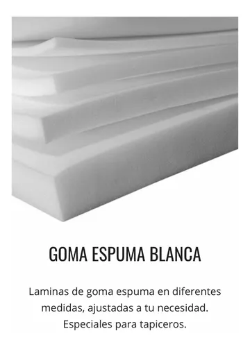 Goma Espuma Blanca Media Pulgada 1/2 Lámina 100x200cm