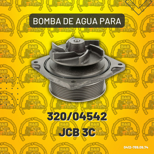 Bomba De Agua Para 320/04542 Jcb 3c