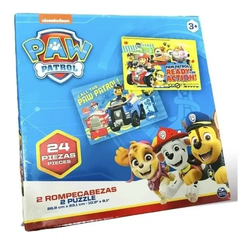 2 Rompecabezas Paw Patrol Patrulla Canina 24 Piezas - 1610