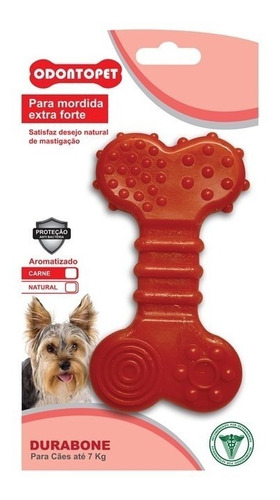 Mordedor Cachorro Pequeno Durabone Duraflat Nylon Mordida Extraforte Até 7 Kg 