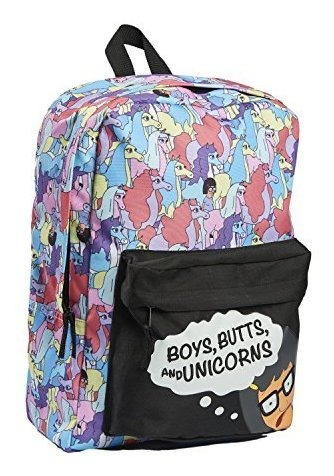 Mochila Bob's Burgers Tina Belcher, Negro, Talla Única