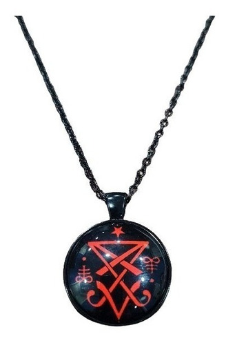 Cadena Collar Pentagrama Satanico Pagano Estrella Invertida.