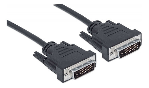 Imagen 2 de 4 de Cable Conector De Video Digital Dvi-d A Dvi-d 5m Manhattan