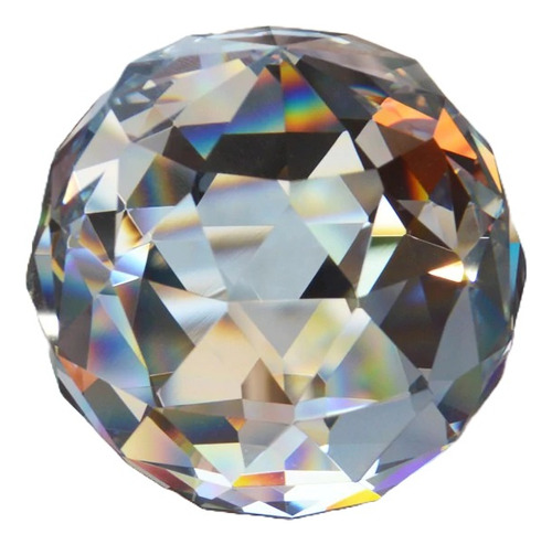 8 Esferas De Cristal Facetado De 6.5cm De Diámetro Feng Shui