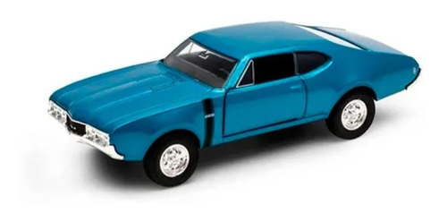 Auto Welly 1:34 1968 Oldsmobile 442 43711 Srj Color Azul