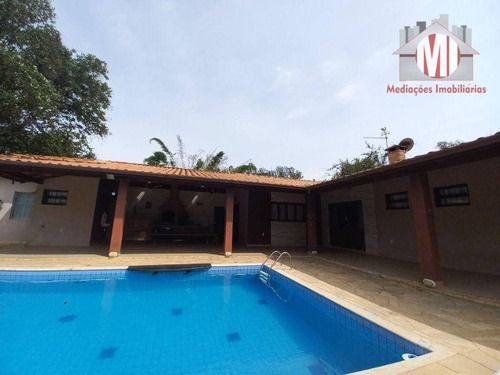 Imagem 2 de 30 de Linda Chácara Com 2 Dormitórios, Piscina Aquecida, Espaço Gourmet, À Venda, 1700 M² Por R$ 430.000 - Rural - Socorro/sp - Ch0228