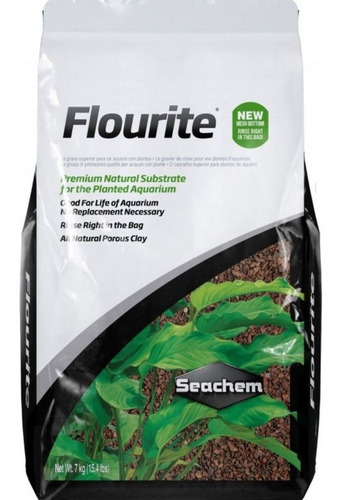 Imagen 1 de 2 de Seachem Flourite 7kg Sustrato Acuarios Plantados