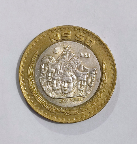 Moneda Niños Héroes De 50 Pesos 1983