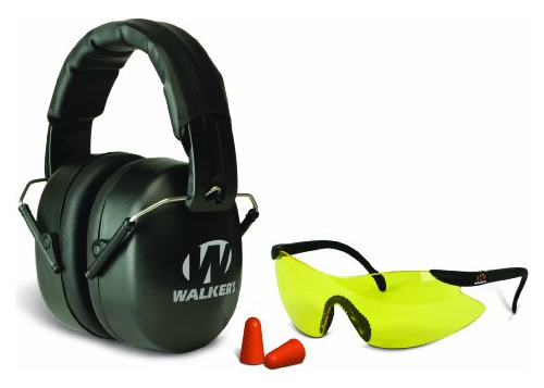 Walker's Ext Plugs Safety Combo Kit, Negro, Izquierda-derech