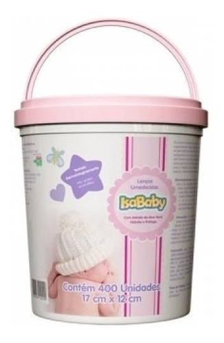 Lenço Umedecido Isababy Menina 6 Baldes 2400 Lenços Promoçao