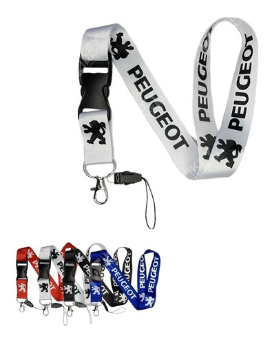 Lanyard Peugeot Llavero Para Autos Y Más