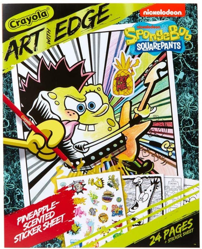 Crayola Bob Esponja Libro Páginas Para Colorear, Pegatinas P