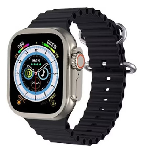 Reloj Smart Watch Ultra T800 Caja Negro Malla Negro Bisel Negro Diseño De La Malla Deportiva