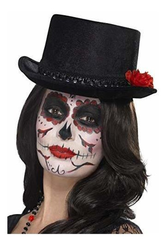 Sombreros - Smiffys Day Of The Dead Top Hat Size: One Size