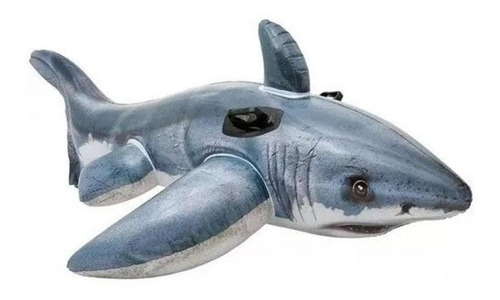 Boya grande con forma de tiburón para piscina de playa Intex