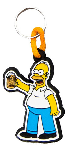 Homero Simpson Llavero Simpsons Duff Cerveza