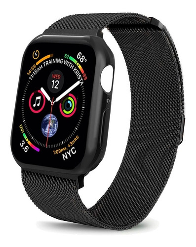 Pulseira Milanese Aço + Capa Premium Compatível Apple Watch