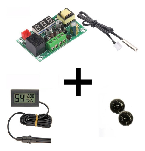 Termometro Higrometro Con Termostato - Temperatura Y Humedad