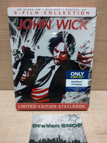 John Wick 1 Y 2 4k Steelbook Blu Ray Pelicula