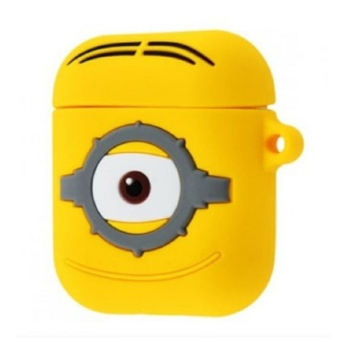 Capa De Silicone Com Desenho 3d Para Apple AirPods - Minion