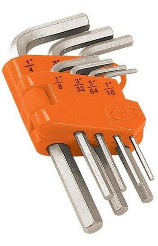 Imagen 1 de 1 de Juego De 7 Llaves Allen Ale-7m