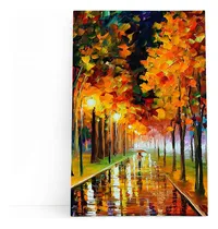 Comprar Quadros Canvas Arte Pinturas Artistas Pintores 100x70cm Cor Rua Colorida Armação Borda Infinita