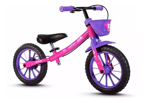 Bicicleta Infantil Nathor Balance Bike Equilibrio Sem Pedal