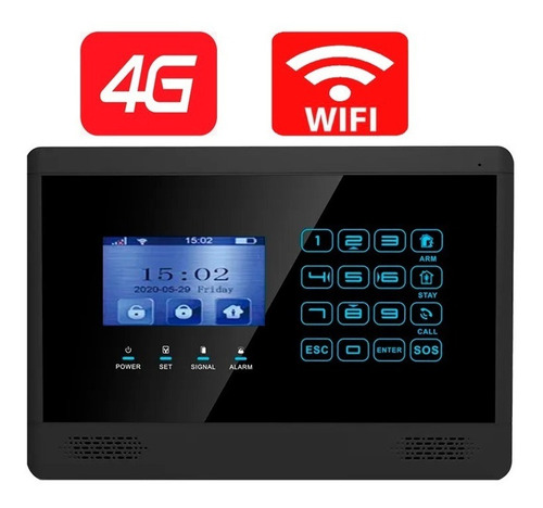 Imagen 4 de 4 de Alarma Inalambrica Gsm 4g Wifi Wt4bx