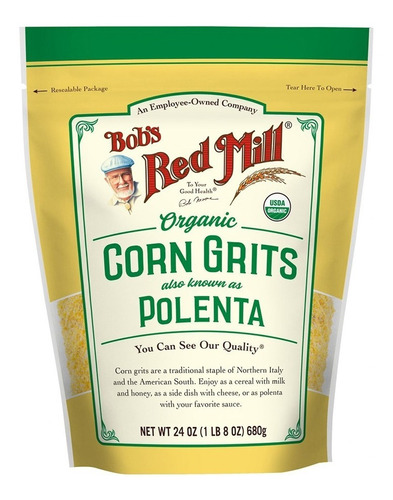 Bob's Red Mill Polenta- Corn Grints Organico 680 Gr