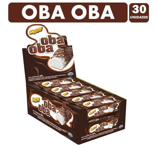 Oba Oba Marshmallows Arcor Morf  (display De 30 Unidades)