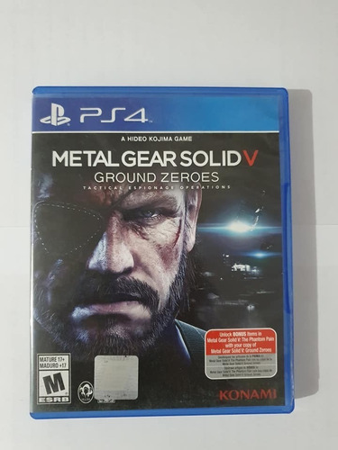 Metal Gear Solid V Ground Zeroes Playstation 4 Ps4 !!