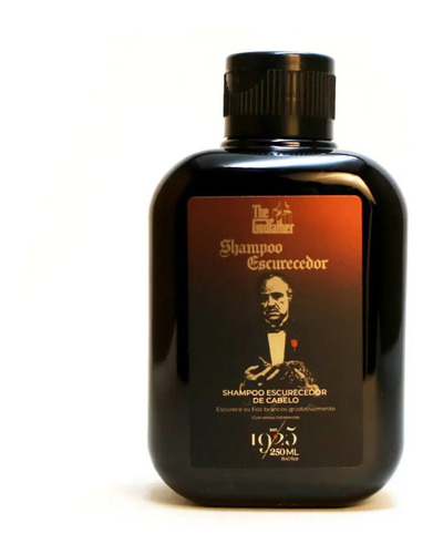 Kit 3 Shampoos Escurecedor Cabelo 250ml Viking The Godfather