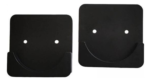 2 Soporte Para Barra De Cortina De Ducha, Cuadrado Negro