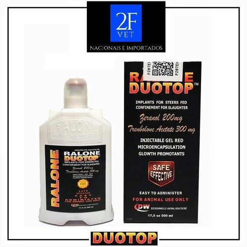 Imagem 3 de 4 de Ralone Duotop 500ml Maximo Ganho Peso Bovinos Anabol Engorda