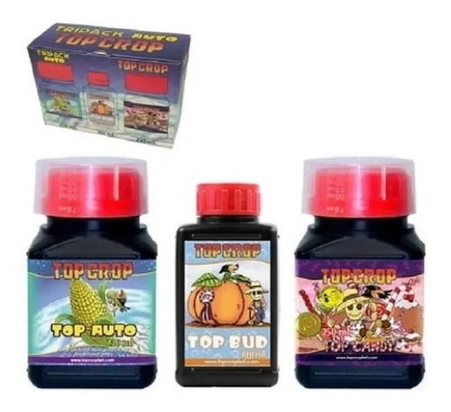 Imagen 1 de 2 de Kit Fertilizante Top Crop Tripack Auto Floración Candy Bud