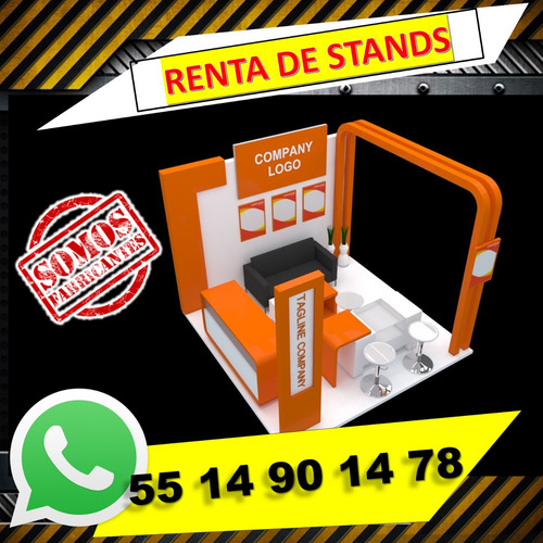 Renta De Stands 3x3 6x3 6x6 Exposicion Cdmx Mamparas Eventos