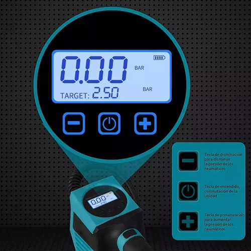 Bosich Inflador De Llantas Portátil,150 Psi 10 Bar Bomba De Aire Portátil De Lcd, Bomba De Aire Inalámbrica Portátil De 300 W, Bomba De Neumáticos De Coche De 21 V, Para Coche,motocicleta,pelota,kayak