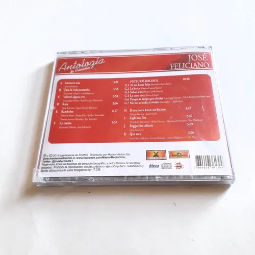 Cd José Feliciano Antología De Colección 2013 Master Media