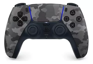 Control Playstation 5 Dualsense Camuflaje Gris Color Negro