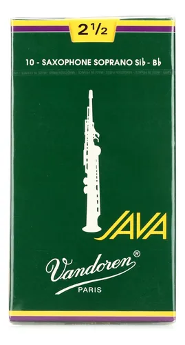 comprar Saxofón Soprano Vandoren Sr3025, Lengüetas Java, Fuerza 2.5;