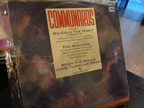 Communards So Cold The Night Maxi Remix Disco Vinilo  P