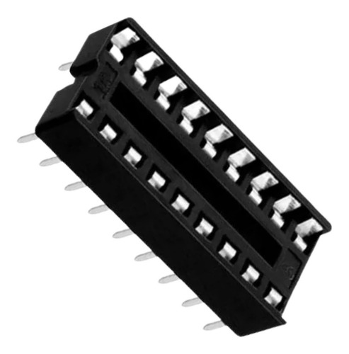 Soquete Para Ci 18 Pinos Dip Estampado Pci - Kit 5 Peças