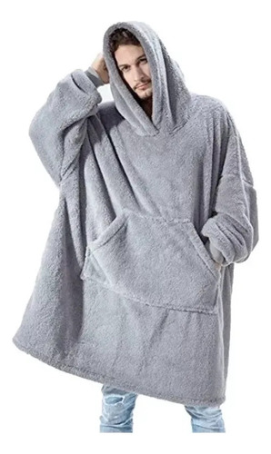 Moletom Cobertor Wearable De Dupla Cobertor Facial Com Capuz