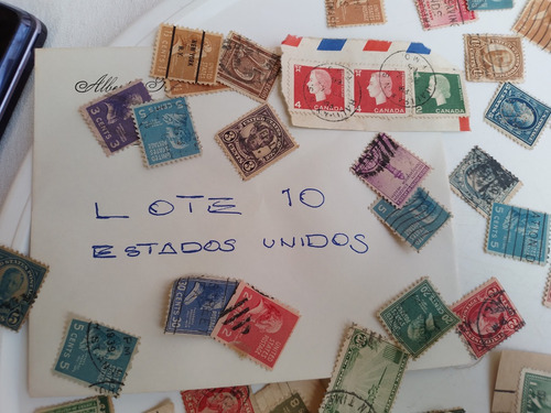 Antiguas Estampillas Eeuu Variadas Y Otras Ver Leer L 10 (Usado)