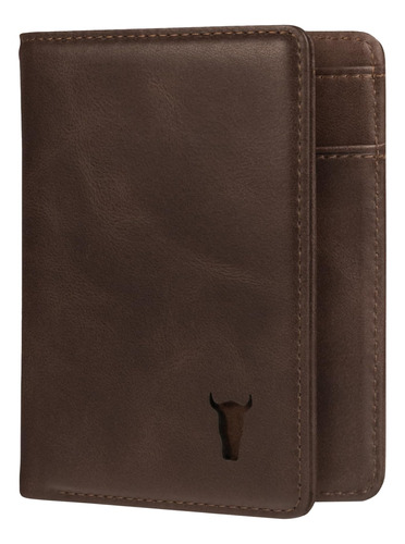 Torro Bifold Wallet - Cartera De Cuero Genuino De Primera Ca