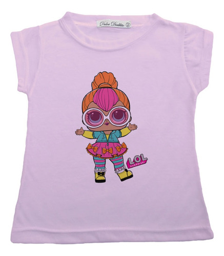 Remera Nena Lol Muñeca Manga Corta T4 Al 16