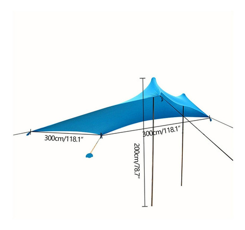 Carpa Playa Pop Up Tent Sun Shade Refugio Portátil