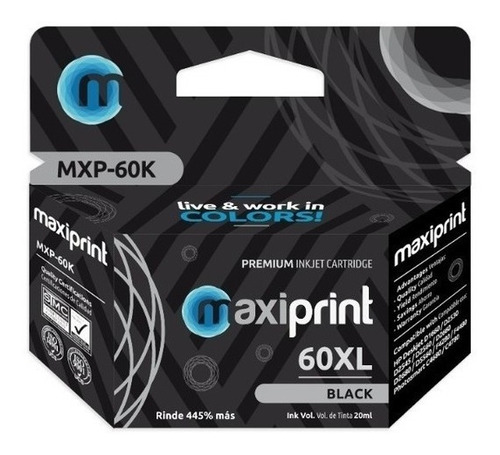 Cartucho Compatible Hp 60xl Negro Y Color Hpd1660 2680 4280