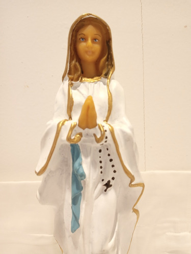 Imagen Religiosa Pvc Señora De Lourdes 13cm Irrompible Nuevo