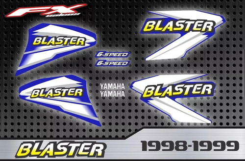 Calcos Opcionales Yamaha Blaster 200 1998 Fxcalcos2